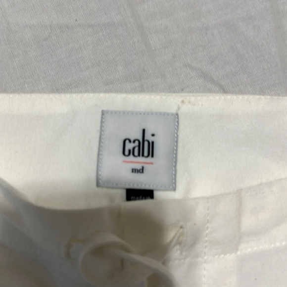 Cabi Womens Piazza Pants Linen Blend Pockets M wide leg - Picture 3 of 6